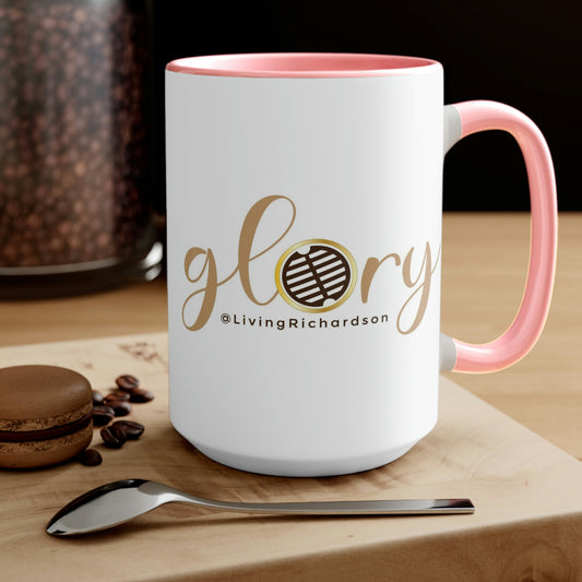 "Glory" Two-Tone Coffee Mugs, 15oz