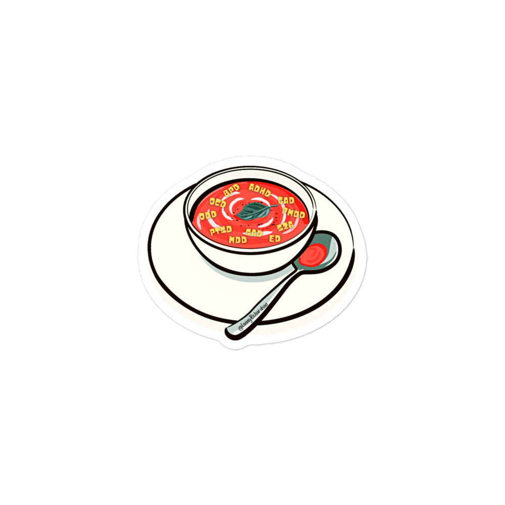 "Alphabet Soup" Bubble-free stickers
